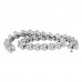 8.51 ct Ladies Round Cut Diamond Tennis Bracelet in 14 kt White Gold 